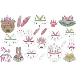 Stickserie - Federtiere